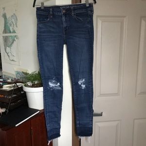 American Eagle distressed skinny jeans